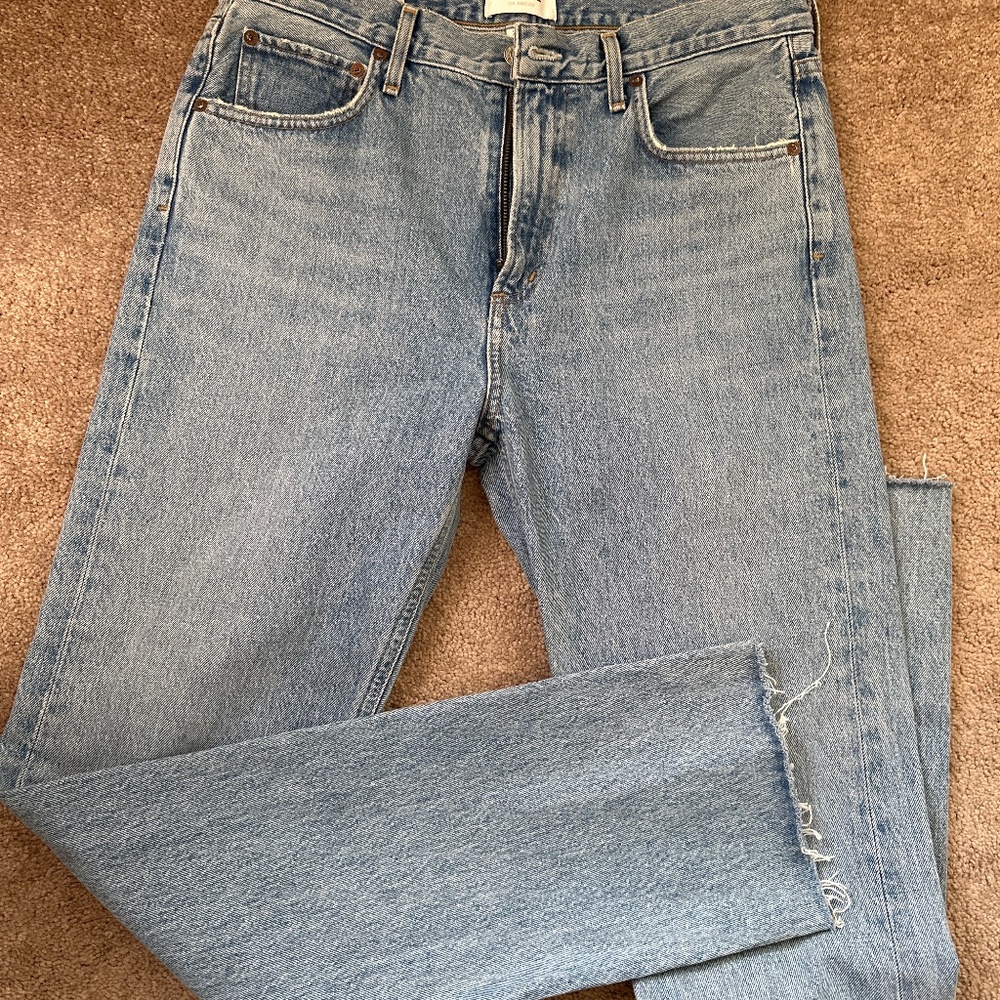 NWT AGOLDE HIGH RISE STRAIGHT JEANS